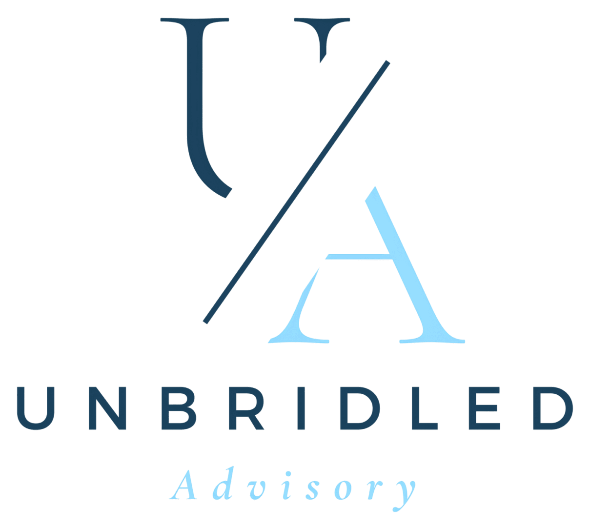 A green background with the word unbridled in blue.